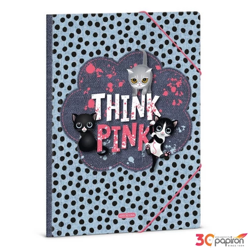 Gumis mappa A4 Ars Una Think Pink (5285) 23 50212859 prémium
