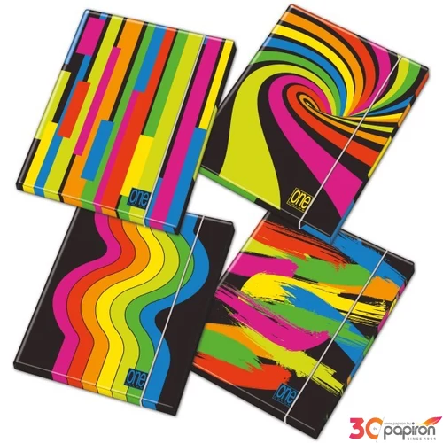 Gumis mappa A4 Blasetti One Color 1,2 cm Black