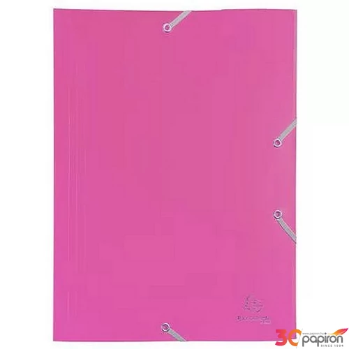 Gumis mappa A4 exacompta ECO maxi rózsaszín 