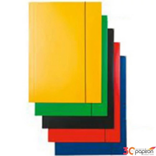 Gumis mappa A4 karton kék Fornax Glossy - fényes 400gr
