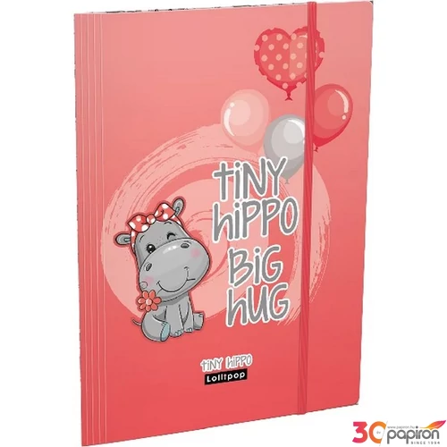 Gumis mappa A4 Lizzy Lollipop Tiny Hippo Lizzy kollekció