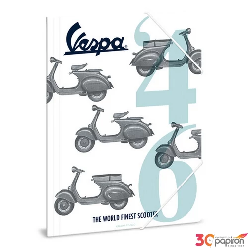 Gumis mappa A4 motoros Vespa '46 (880) 18' Ars Una 90218804 prémium, gumis dosszié