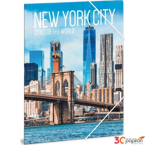Gumis mappa A4 New York 20' Cities-New York - Ars Una kollekció 50210428 prémium, gumis dosszié