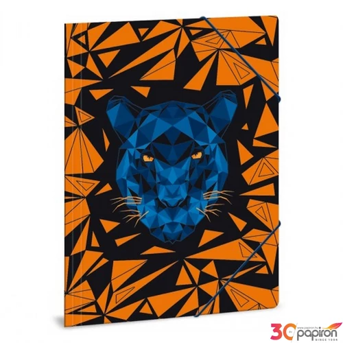Gumis mappa A4 párducos Black Panther 21' 50210824 prémium, gumis dosszié