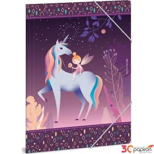 Gumis mappa A4 unikornis Magic Forest 21' Ars Una kollekció 50210459 prémium, gumis dosszié