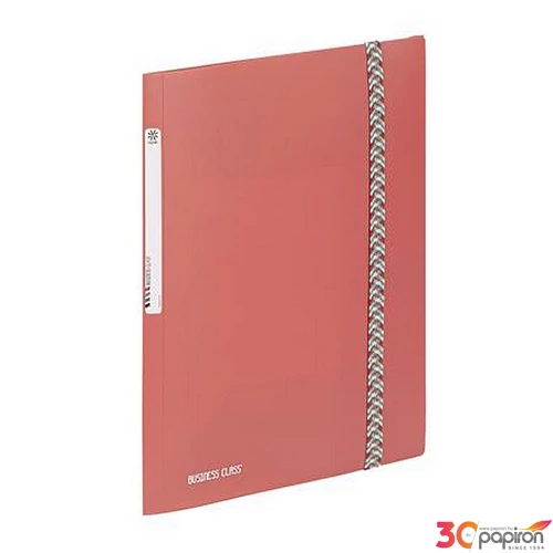 Gumis mappa A4 Viquel 15 mm, PP, A4, Business Class, korall