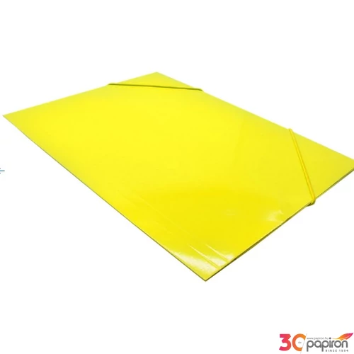 gumis mappa A4 karton 300g fényes sárga BlueRing 300gr.