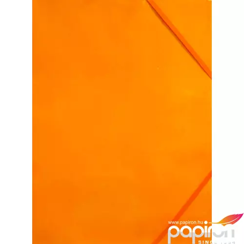 Gumismappa A4 karton 300g fényes narancssárga BlueRing 300gr.