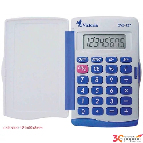 Számológép Victoria GVZ-127 Zsebszámológép 8 digites Victoria KC-127AP