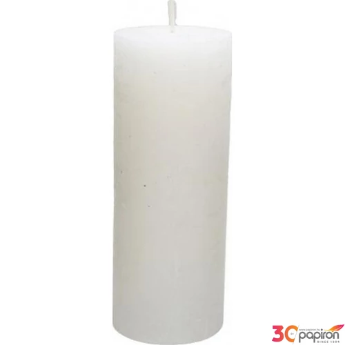 Gyertya henger 7x18cm paraffin fehér