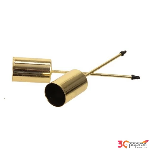Gyertyatartó betűzős arany 2,5 cm/9 cm 4db/csomag 