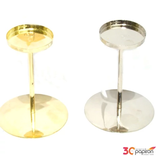 Gyertyatartó 35cm arany