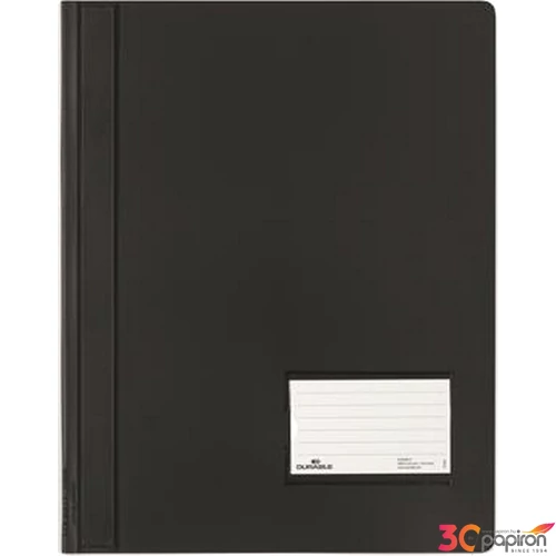 Gyorsfűző, A4 Durable extra erős, széles, fekete DB268001