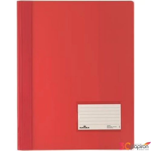 Gyorsfűző, A4 Durable extra erős, széles, piros DB268003