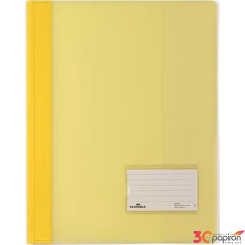 Gyorsfűző, A4 Durable extra erős, széles, sárga DB268004