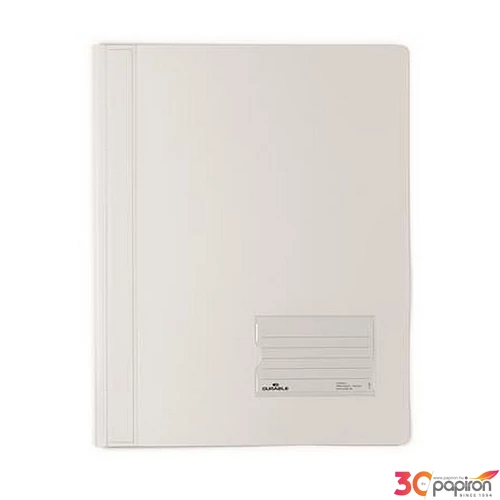 Gyorsfűző A4 extra erős DURABLE DURALUX áttetsző fehér