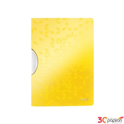 Gyorsfűzős dosszié Leitz WOW Colorclip, sárga Leitz 1db rendelési egység ár 1db-ra