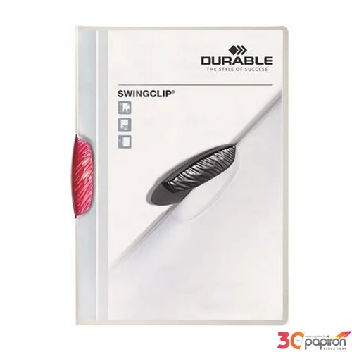 Gyorsfűző klipes A4 DURABLE Swingclip 30 rózsaszín