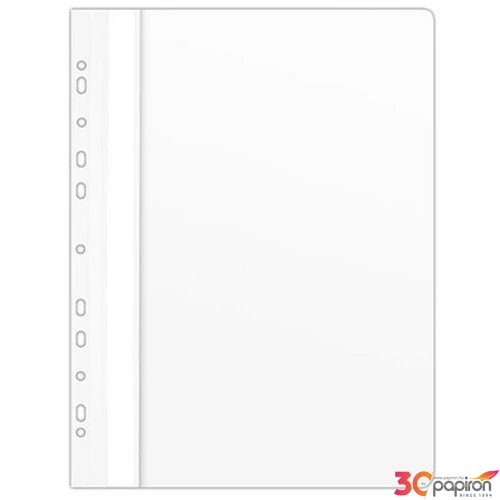 Gyorsfűző lefűzhető PVC Donau A4 fehér 10db/csomag 1704001PL-09