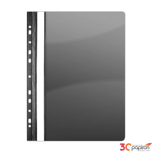 Gyorsfűző lefűzhető PVC Donau A4 Fekete 10db/csomag D1704FK