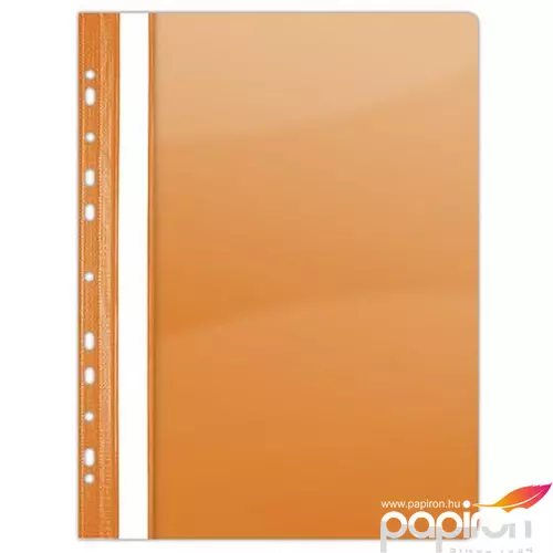 Gyorsfűző lefűzhető PVC Donau A4 narancssárga 10db/csomag