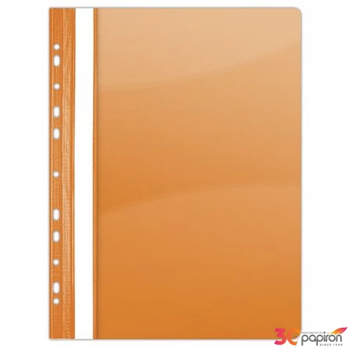 Gyorsfűző lefűzhető PVC Donau A4 narancssárga 10db/csomag D1704N