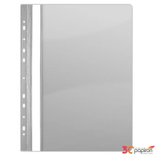 Gyorsfűző lefűzhető PVC Donau A4 szürke 10db/csomag D1704SZ