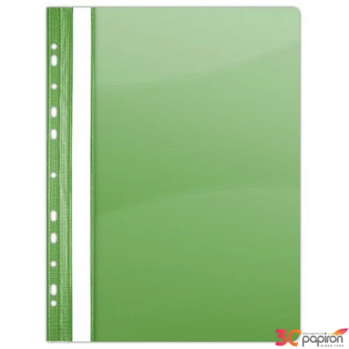Gyorsfűző lefűzhető PVC Donau A4 Zöld 10db/csomag D1704Z