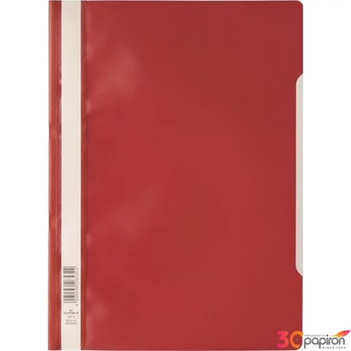 Gyorsfűző PP A4 Economy DURABLE, piros DB257303