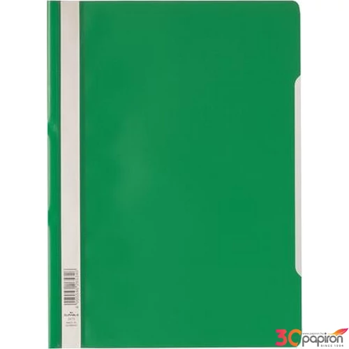Gyorsfűző PP A4 Economy DURABLE, zöld DB257305