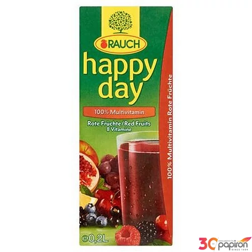 Gyümölcslé 100% 0,2l RAUCH Happy day piros multivitamin