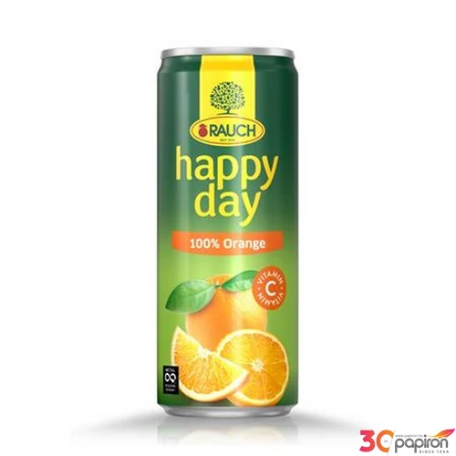 Gyümölcslé 100% 0,33l dobozos RAUCH Happy day Orange