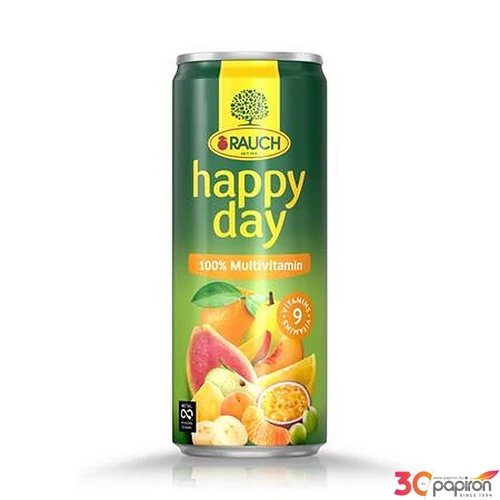 Gyümölcslé 100% 0,33l dobozos RAUCH Happy day Multivitamin