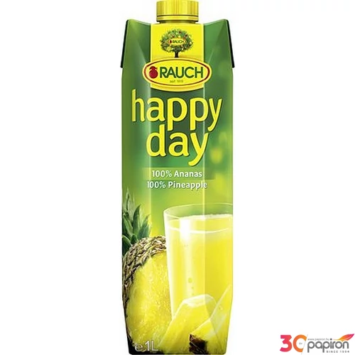 Gyümölcslé 100% Rauch 1l Happy day ananász KHI179