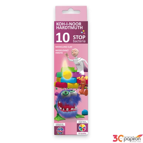 Gyurma 10-es színesKoh-I-Noor antibacteriális 131810, 100-0352 iskolaszezonos termék 200gr