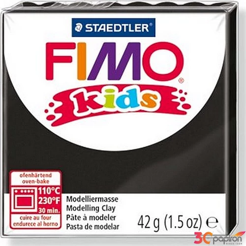Gyurma 42 g Fimo égethető Kids fekete FM80309