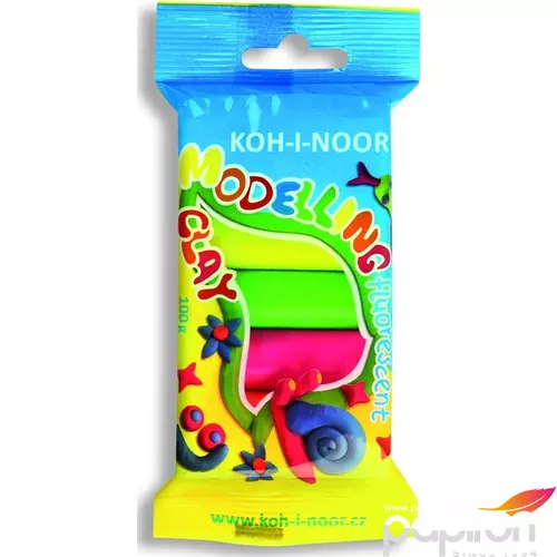 Gyurma 5-ös színes Koh-I-Noor 100g-os 5neon szín 01315 iskolaszezonos termék