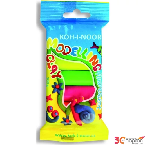 Gyurma 5-ös színes Koh-I-Noor 100g-os 5neon szín 01315 iskolaszezonos termék