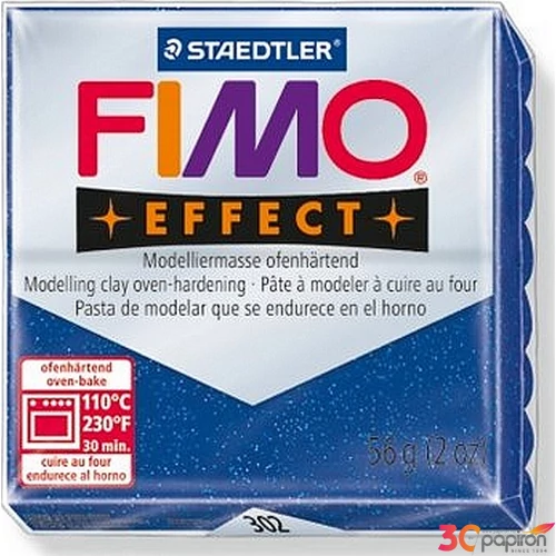 Gyurma 56 g Fimo égethető Effect csillámos kék FM8020302