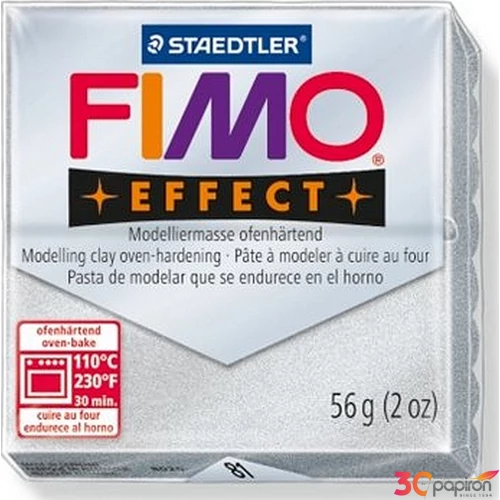 Gyurma 56 g Fimo égethető Effect ezüst FM802081