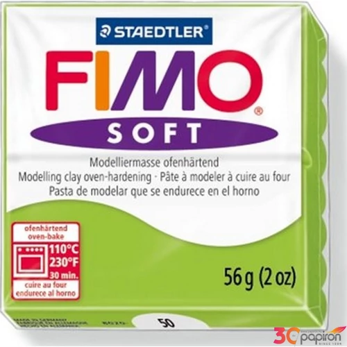 Gyurma 56 g Fimo égethető Soft alma zöld FM802050