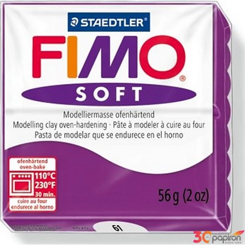 Gyurma 56 g Fimo égethető Soft bíborlila FM802061
