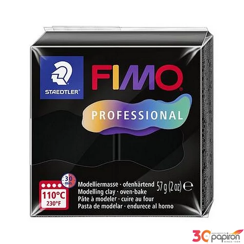 Gyurma 57g Fimo égethető, Professional, fekete