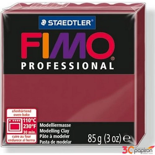 Gyurma 85 g Fimo égethető Professional bordó FM800423