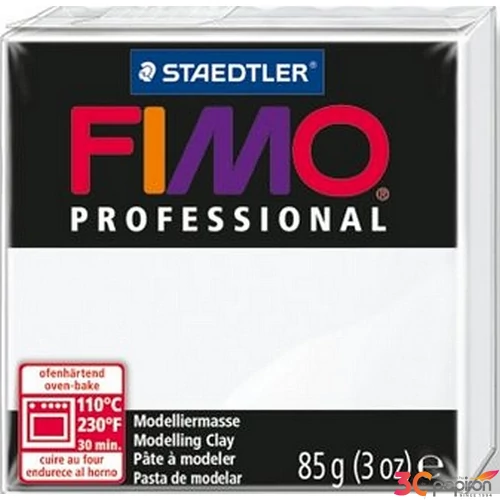 Gyurma 85 g Fimo égethető Professional fehér FM80040