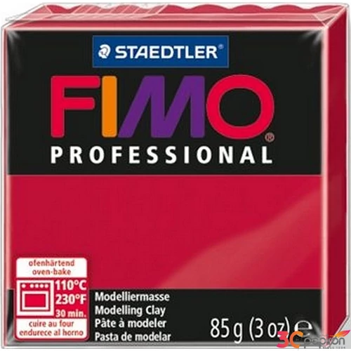 Gyurma 85 g Fimo égethető Professional kármin FM800429