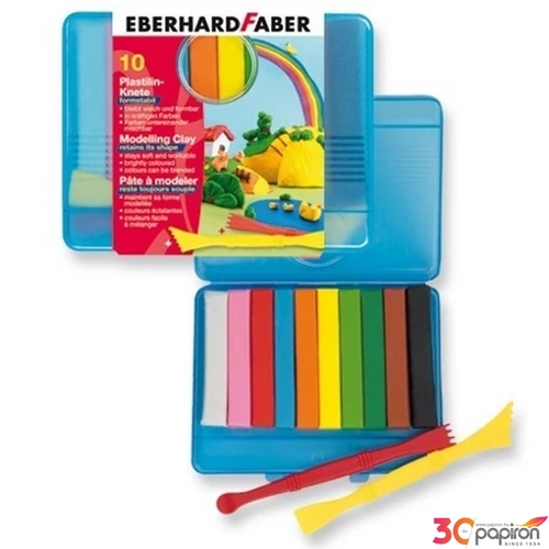 Eberhard Faber gyurma színes 14db plasztik +2db gyúrmakés E572010
