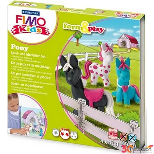 Gyurma készlet 4x42 g Fimo égethető Kids Form