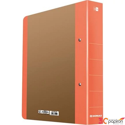Gyűrűskönyv 2Dgy Donau Life 50mm A4 karton neon narancsárga Iratrendezés DONAU 3835001FSC-12