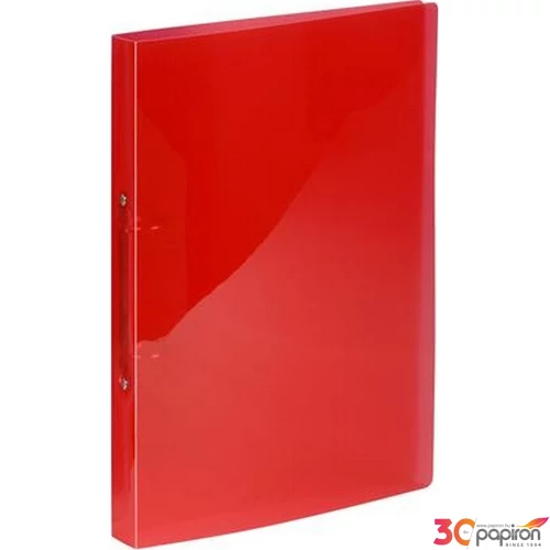 Gyűrűskönyv A4 2gy. 20mm,Viquel PP,Propyglass, piros IV020275